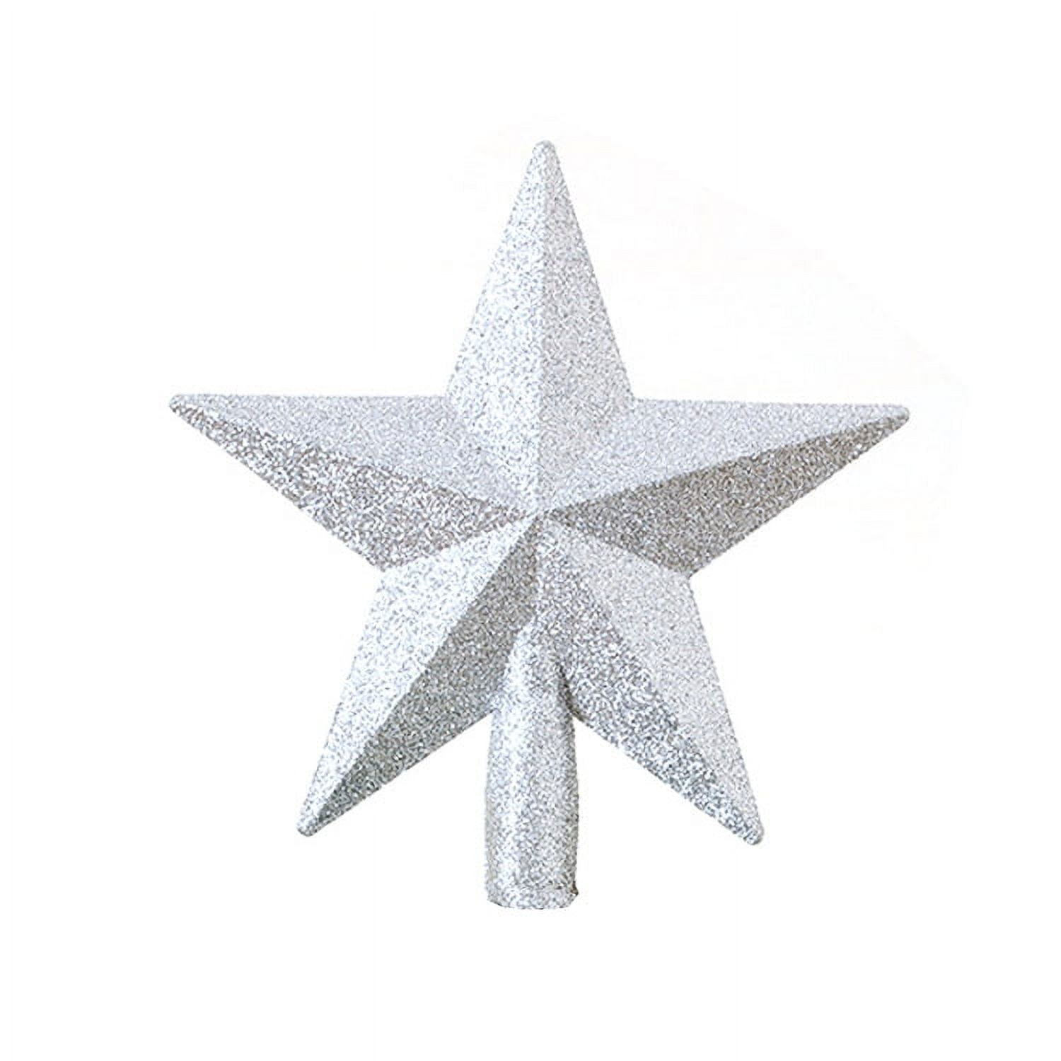 Glitter Star Tree Topper 5.9" Sparkling Christmas Tree Top Star
