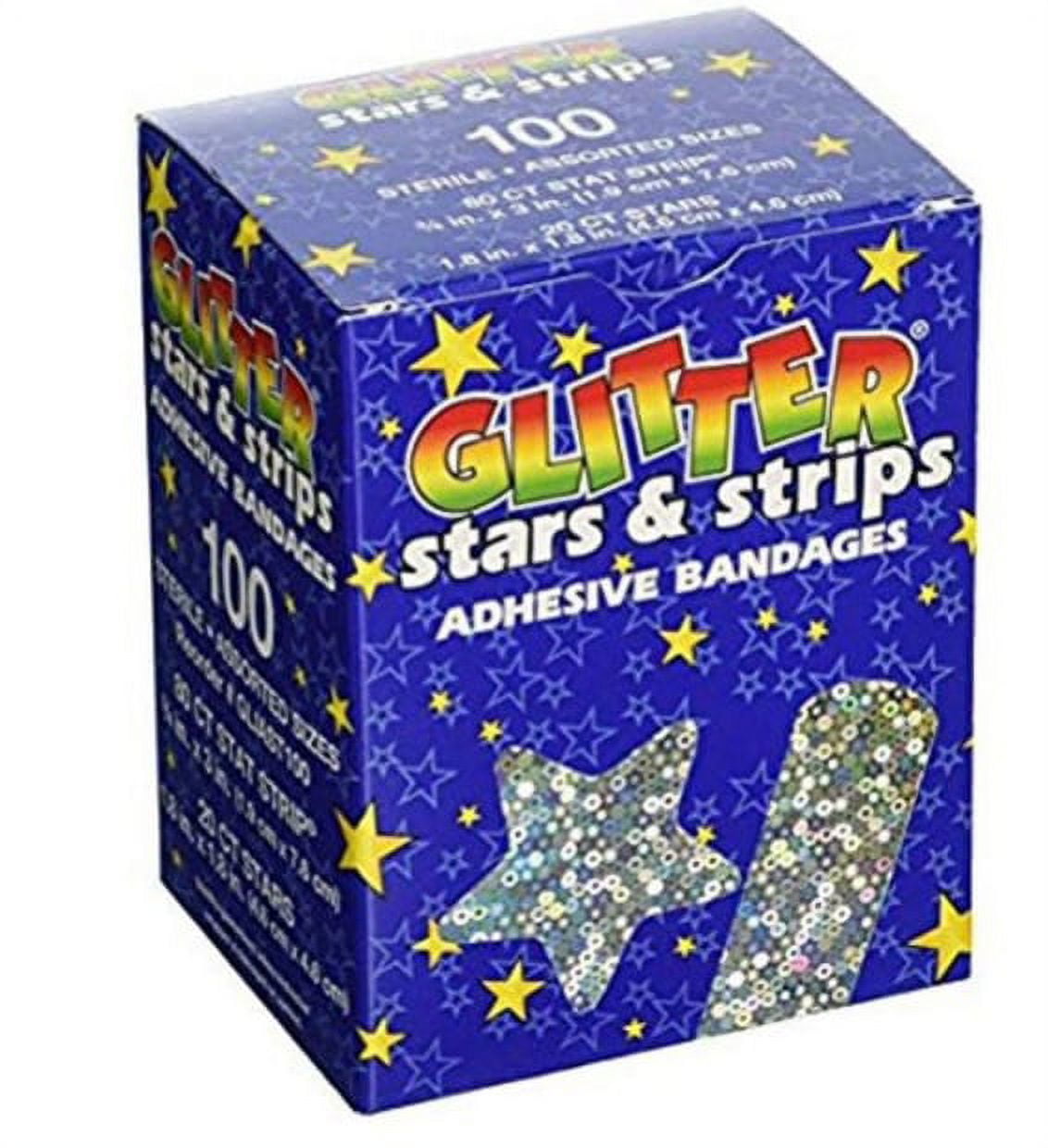 Glitter Stars & Strips - Assorted Sizes (100-ct)