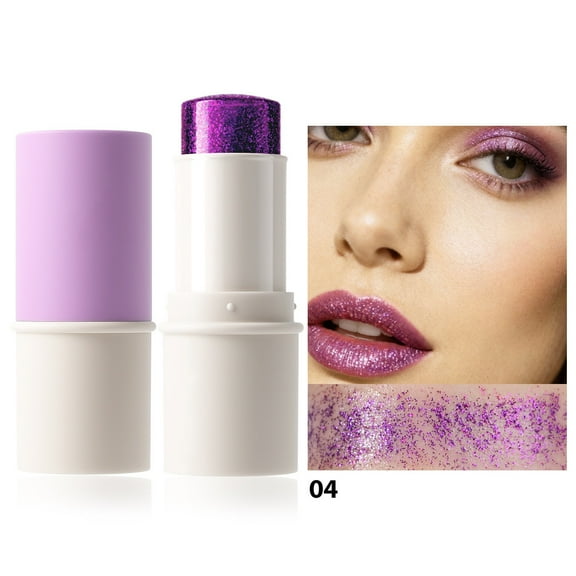 Glitter Stick, Face Glitter Crayon, Multi-Use Body Hair Nail Glitter Makeup, Long-Lasting High Shine Cosmetic Glitter for Festivals Concerts Parties Stage Performances