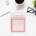 thumbnail image 1 of Glitter Sticky Notes, Transparent Self Adhesive Memo Pads, Strong Repositionable Adhesive, Cute Colors for Study, Desk, and Daily Planning, FAJHHA | Pink, 1 of 4