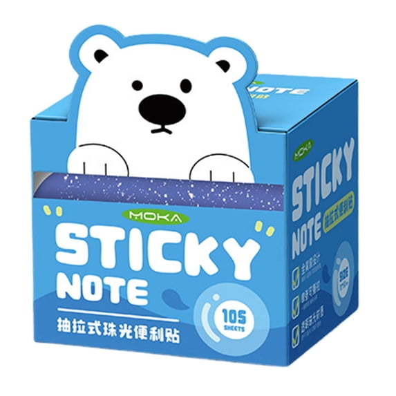 Glitter Sticky Notes, Waterproof Quick Dry Transparent Self-Adhesive Notes, Pull-Out Smooth Writing, No Residue Resealable Glitter Notes for Books, Planners, and Documents