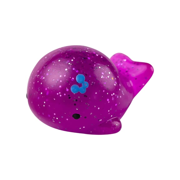 Glitter Stress Ball​ Colorful Sparkle Surface Wild Animal Decompression Doll Smile Face Soft Gel Material Handheld Fidget Desk Stress Reliever