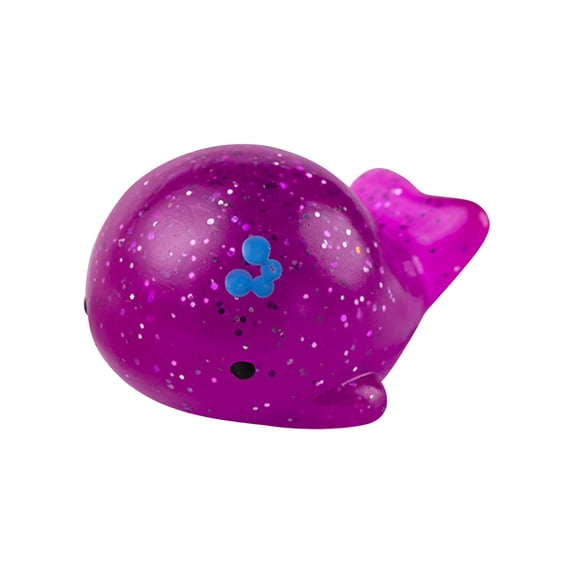 Glitter Stress Ball Colorful Sparkle Surface Wild Animal Decompression Doll Smile Face Soft Gel Material Handheld Fidget Desk Stress Reliever