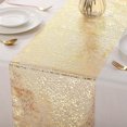 thumbnail image 1 of Glitter Table Runner Yrmaups Under $5 ! Sparkly Decor for Wedding Party Reception Dining Room Table Decoration with Stretchable Fabric and Easy Clean Reusable Design, 1 of 6