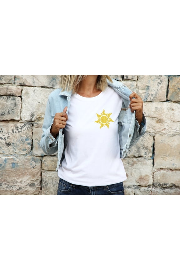 Glitter Tangled Sun Shirt: Princess Rapunzel Tee67 Tshirt All Size S-5XL