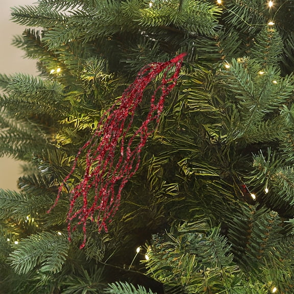 Glitter Tassel Wheat Ear Christmas Tree Cutting Decorations for Holiday Party Festive Home Ambiance Decorative Ornaments with Flower and Tree Designs