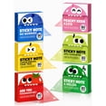 Glitter Transparent Sticky Notes, Clear Translucent Memo Pads with Full ...