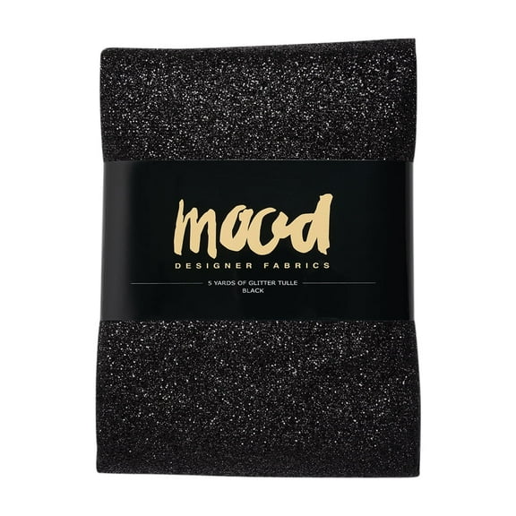 Glitter Tulle 5-yard Bundle - Black