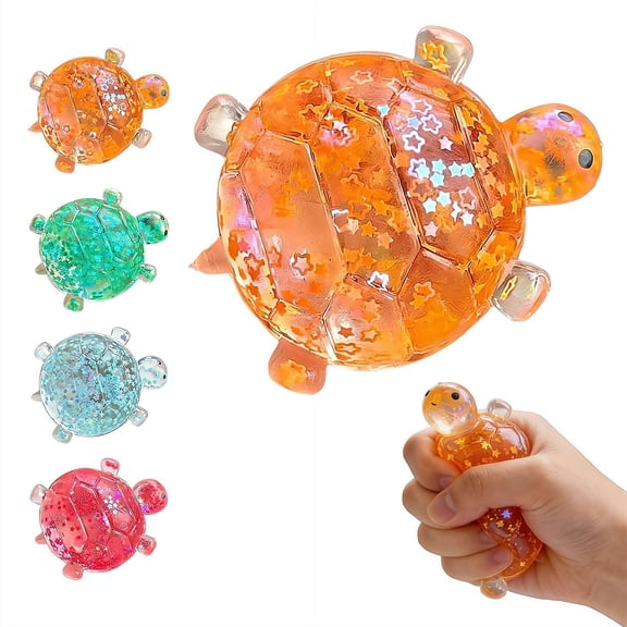 Glitter Turtle Squishies,Mini Turtle Squishies Fidget Toys,,Soft Slow Rise Relaxing Sensory Fidget Toys for Easter Basket