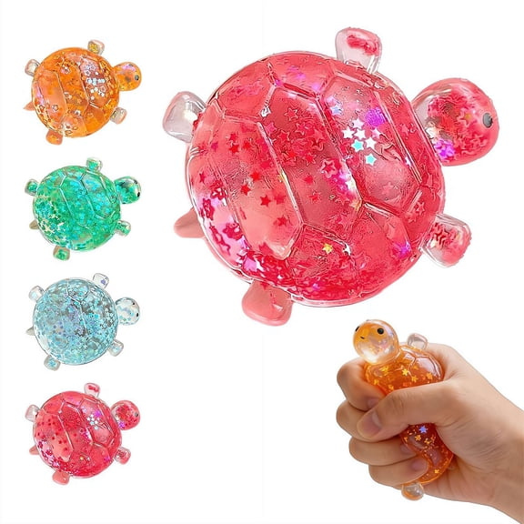 Glitter Turtle Squishies,Mini Turtle Squishies Fidget Toys,,Soft Slow Rise Relaxing Sensory Fidget Toys for Easter Basket
