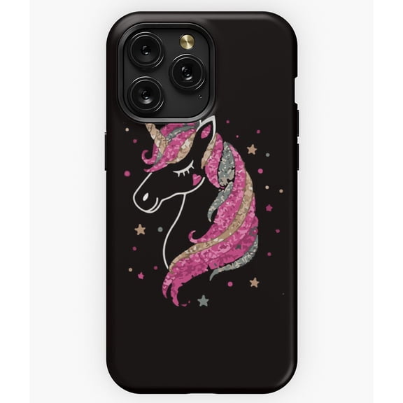 Glitter Unicorn Birthday Girl Cute Magical Gift A12127&nbsp;Phone Case for iPhone 11 to 17 Pro Max