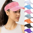 thumbnail image 1 of Glitter Visor Shiny Rhinestones Sport Golf Adjustable Summer Cap Golf Sun Visor Caps for Golf Tennis Cycling Running, 1 of 8