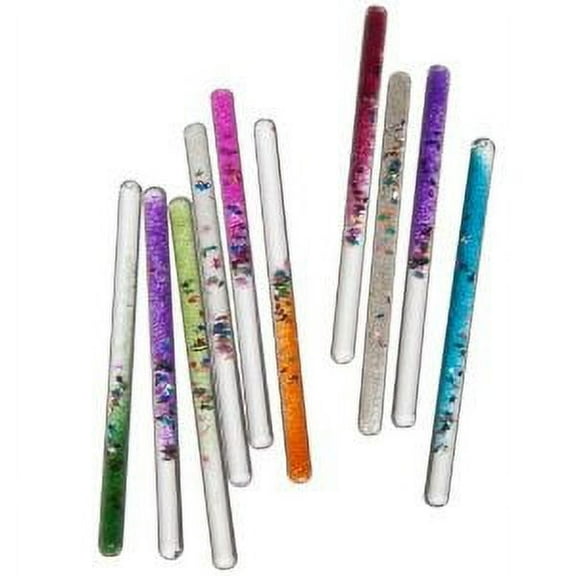 Glitter Wand Fidget Spiral Mystical Glitter Tube Set of 2 Party Favor Glitter Wonder Wand (11 Inch Stars And Moon) 2021 Halloween)