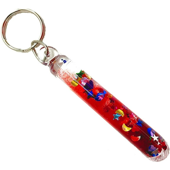 Glitter Wand Key Chain