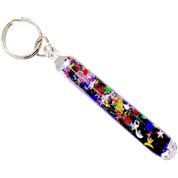 Glitter Wand Key Chain