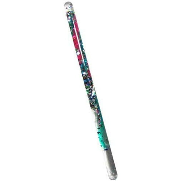 Glitter Wand, Magic Wonder Tube - for Kids, Teachers, Therapists, Sensory Room, Classroom, Talking or Pointing Stick, Pool Floats, Autistic, ADHD, SPD. Jumbo Size. 11 Inch Wonder Wand (Green/Pink)