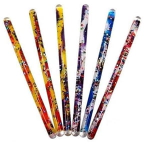 Glitter Wand, Magic Wonder Tube - Talking or Pointing Stick, ONE 12" Randomly Selected Color Tube (1-Pack)