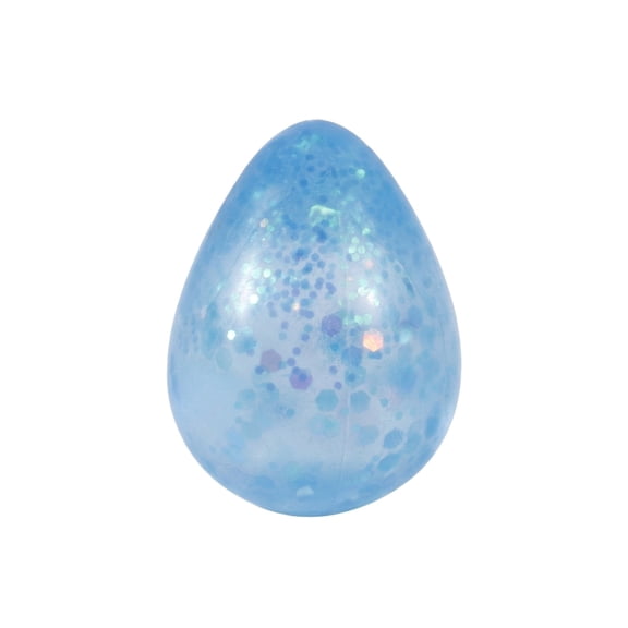 Glitter Water Droplet Slow Rising Squeeze Toys, Water Droplet Sugar Squishies Fidget Toys for Adults, Super Soft Sensory Stress Ball Squeeze Toys for Stress Relief (Blue)