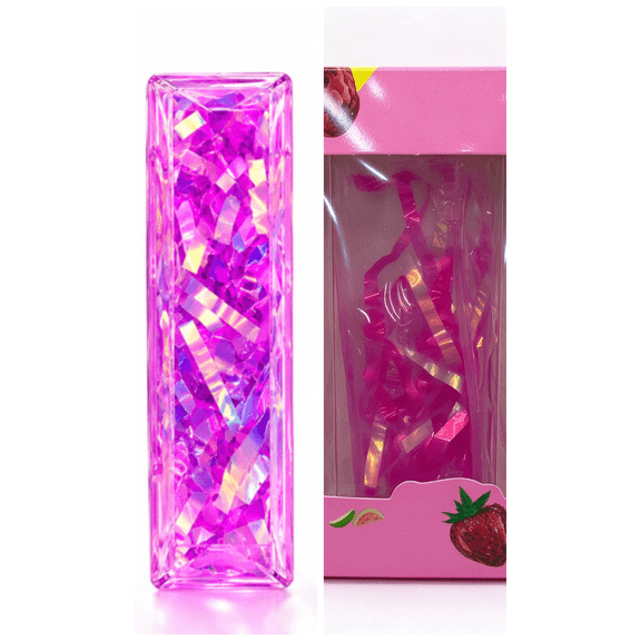 Glitter Water Wiggler Butter Squishy Toy,Water Wiggler Squishy for Slow Rebound,Slippery Water Snake Squeeze Tube,5in Novelty Stress Relief Desk Toy