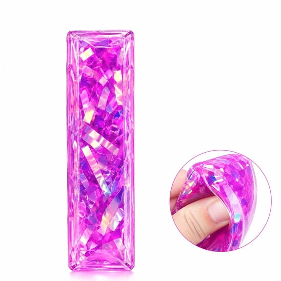 Glitter Water Wiggler Fidget Toy, Slippery Squeeze and Catch Water Snake Tube, Silent Fidget Stress Toy for Office Classroom