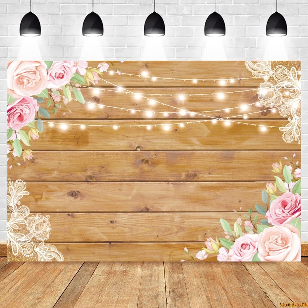 Glitter Wood Photography Backdrop Happy Birthaday Party Wedding Baby ...