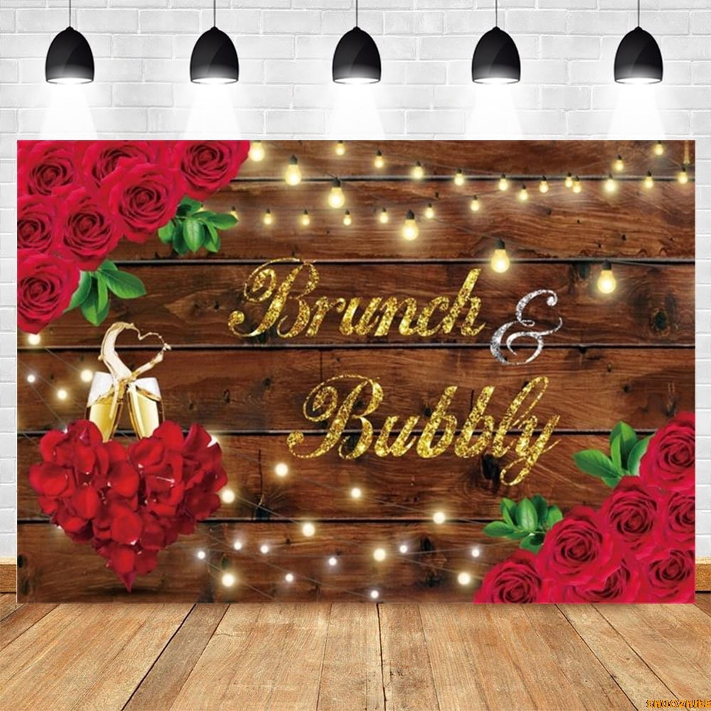 Glitter Wood Photography Backdrop Happy Birthaday Party Wedding Baby ...