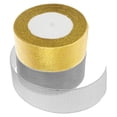 thumbnail image 1 of OFFIGAM Metallic Fabric Ribbon Shiny Glitter for Holiday Candy Decoration, 1 of 1