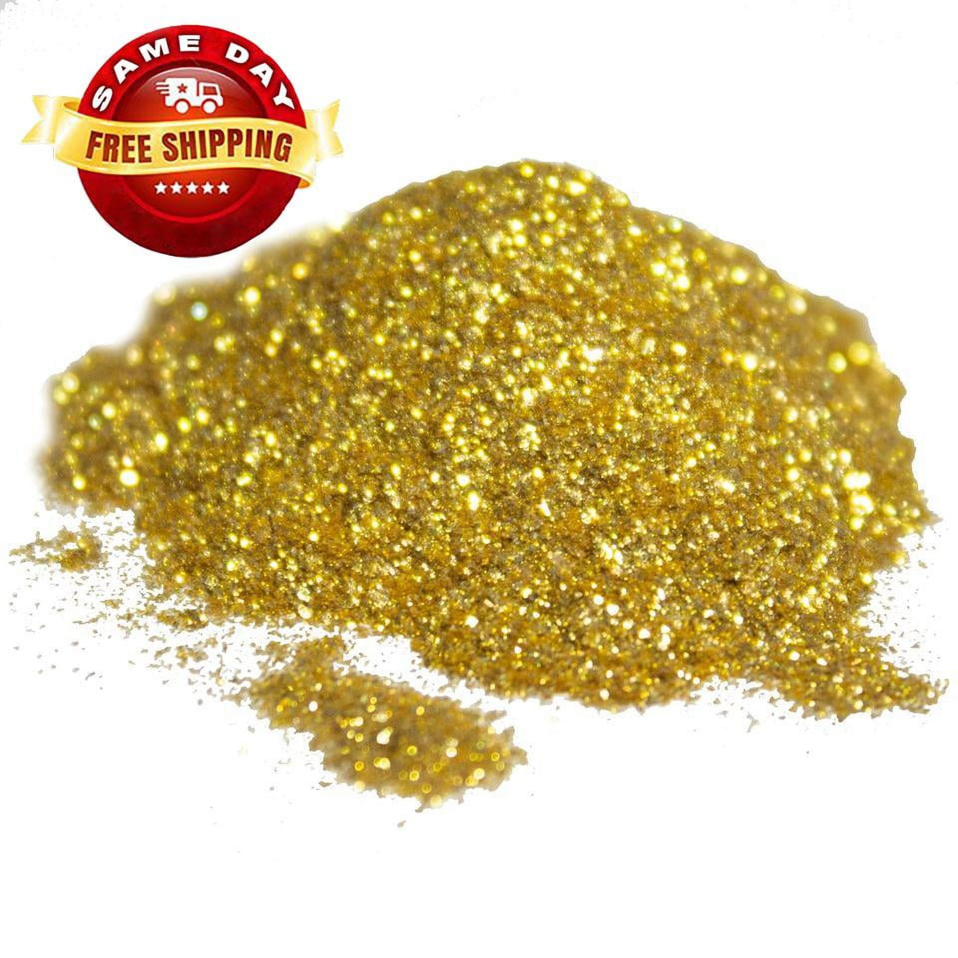 2oz Classic Gold 0.008 Gold Micro Metal Flake - Solvent Resistant Glitter |  Auto Paint | Epoxy Resin Glitter | DIY Arts Crafts