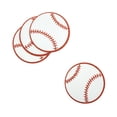 thumbnail image 1 of Glittered Baseball EVA Foam Cut Outs, 2-3/4-Inch, 10-Count, 1 of 1