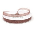 thumbnail image 1 of Glittered Grid Weave Ribbon, Rose Gold, 3/8-Inch, 25 Yards, 1 of 1