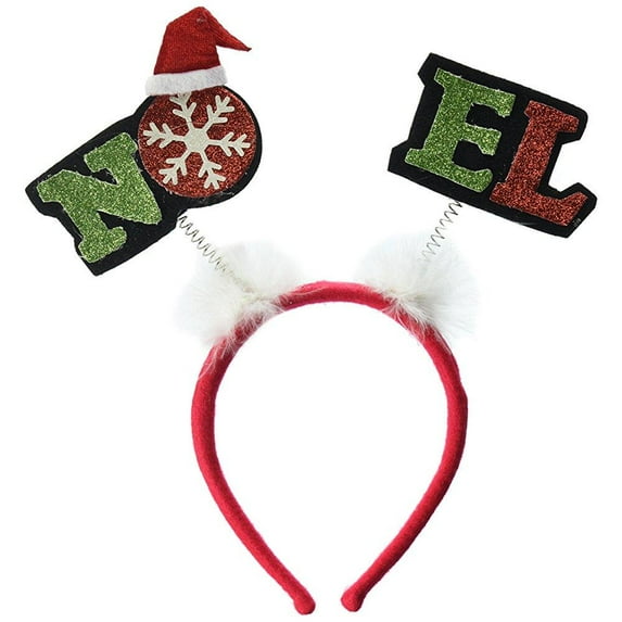 Glittered Noel Head Boppers