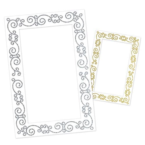 Glittered Wedding Photo Frame Movie Portrait Picture Photo Booth Decoration
