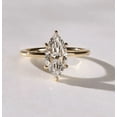 thumbnail image 1 of Glittering 6 Prong Diamond Ring Marquise Cut Solitaire Ring Engagement Ring Yellow Gold Ring Moissanite Wedding Gifts, 1 of 3
