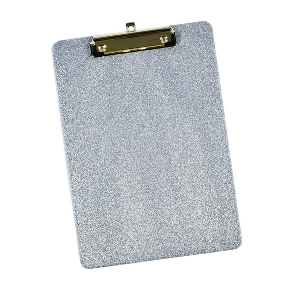 Glittering Acrylic Clipboard 12x8.6Inch Standard Size Document Organiser Writing Board with Metal Clip For Office School