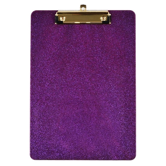 Glittering Acrylic Clipboard with Hanging Hook 12x8.6Inch Artist Drawing Board Document Organiser For School Office