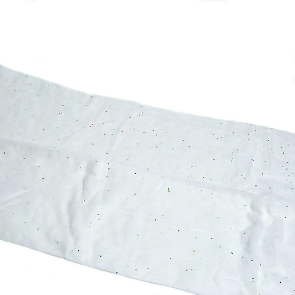 Snow Drape Cloth With Glitter | White