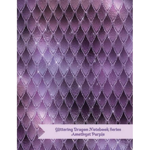 Glittering Dragon Notebook Series: Amethyst Purple, (Paperback)