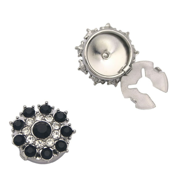 Glittering Faceted Glass Cufflinks Secure Fastening Mechanism Ideal For Gala Attire