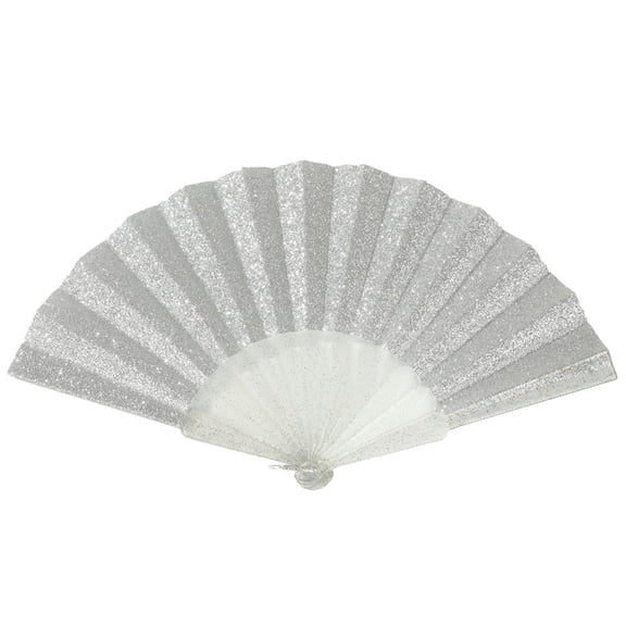 Glittering Hand Fan With Clear Sparkling Ribs Plastic Decorative Craft Folding Fan For Parties Home Decors Gift