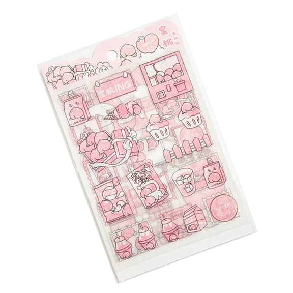 Glittering Matte Finish Sticker PET Sticker For Scrapbooking