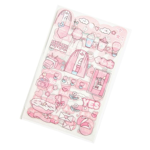 Glittering Matte Finish Sticker PET Sticker For Scrapbooking