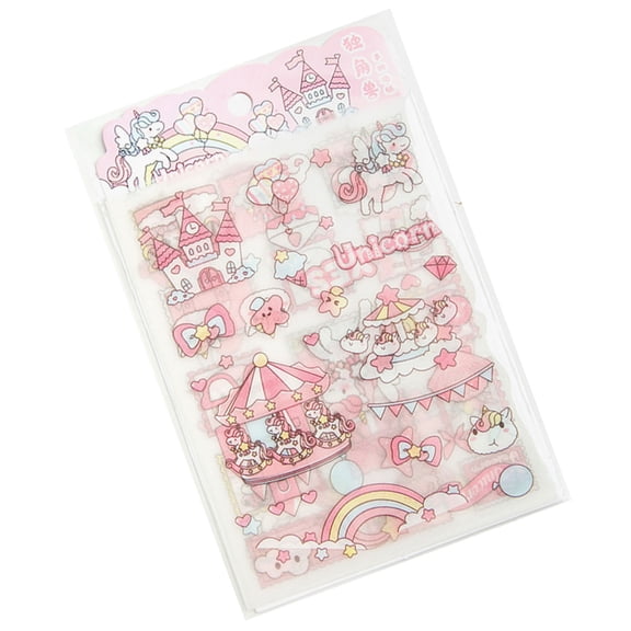 Glittering Matte Finish Sticker Waterproof PET Sticker Decorative Label For Scrapbooking Journal Planner Photo Album