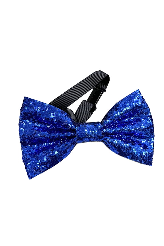 Glitters Bows Tie PU Leather Bows Tie Carnivals Bows Tie Wedding Versatiles Bowtie Men's Costume