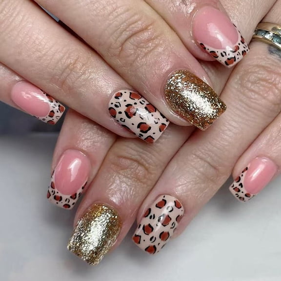 Glitters Halloween Print Design Durability ABS False Nails For Parties And Event Accessory