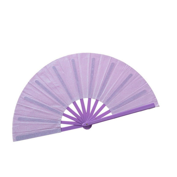 Glitters Hand Fan Large Raves Folding Hand Fan for Concert, Party, Festival