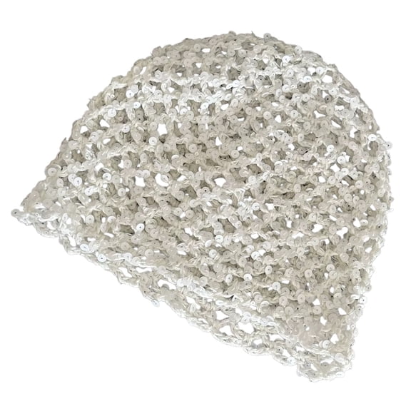 Glitters Hat With Adjustable and Sparkling Sequins Design Hollowout Slouch Hat For Women Daily Outfit Party Wear