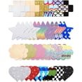 thumbnail image 1 of Glitters Nipple Cover Pasties Disposable Nipple Covers No Show Satin Breast Stickers Self Adhesive Pasties for Women, 1 of 15