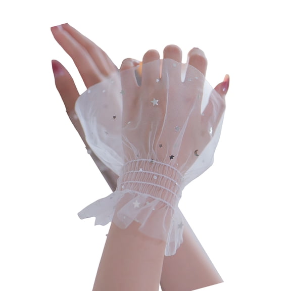 Glitters Star Hand Sleeves False Sleeves For Professional Nails Art Display Studio Use Fashion Decorative Accessory