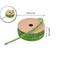 thumbnail image 1 of Glittery Christmas Tree Ribbon Garland – Wired Fringe Yarn for Gift Wrapping, Wreaths & Holiday Decor, 1 of 6