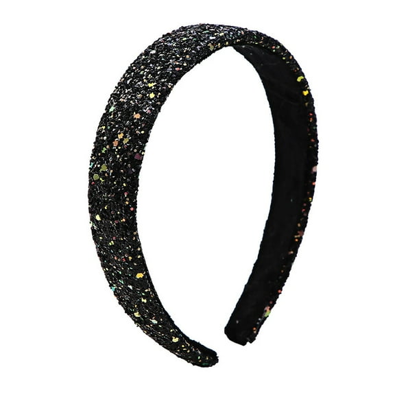 Glittery Hairband for High Hairline - 25cm Wide Colorful Headband Accessory for Stylish